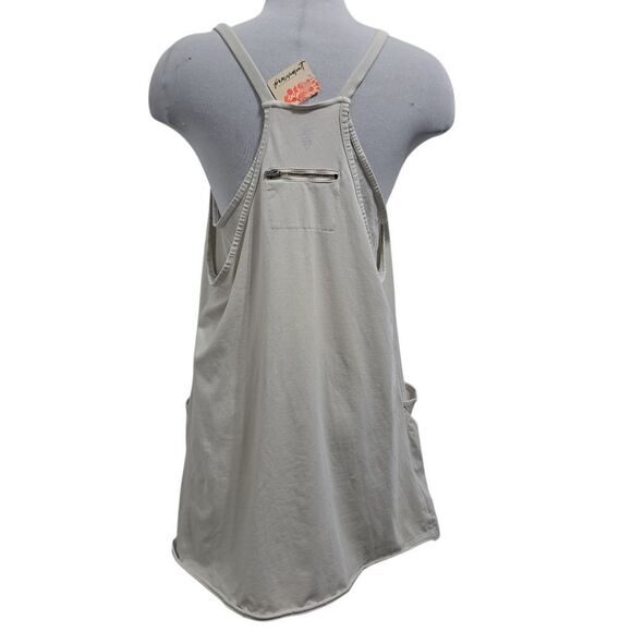 Free People Movement Hot Shot V- Neck Sleeveless Patch Pocket Mini Dress Large - Picture 4 of 13